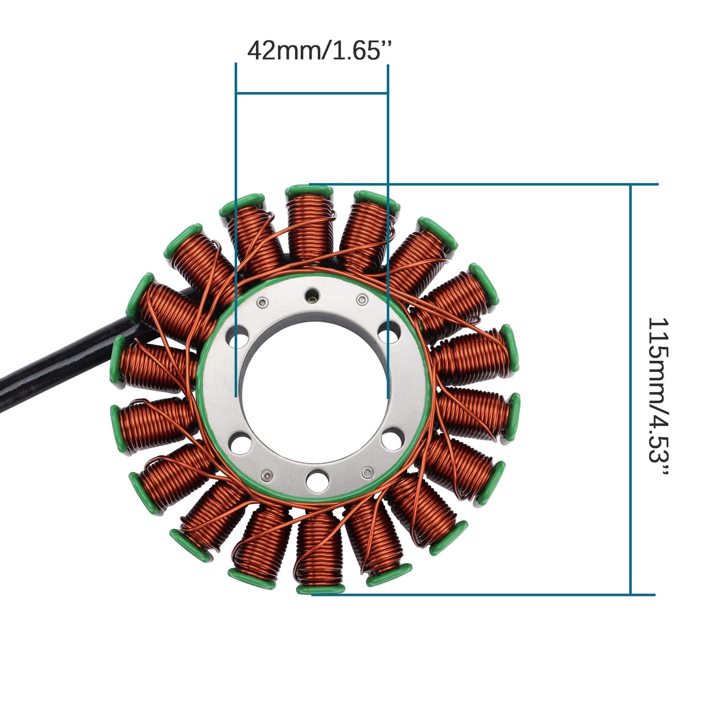 GOOFIT 18 Coil Motorcycle Magneto Stator Coil Accessories Replacement for Triumph Speed Triple Sprint GT ST Tiger 1050 Daytona
