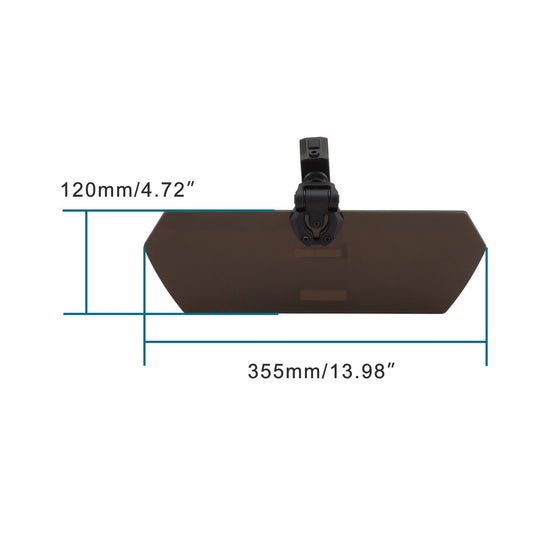 1.5"–2" UTV Sun Visor for Roll Bars with Mounting Hardware