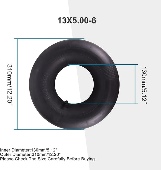13x5.00-6 Inner Tube with TR87 Bent Valve for Mobility Scooter Lawn Mower