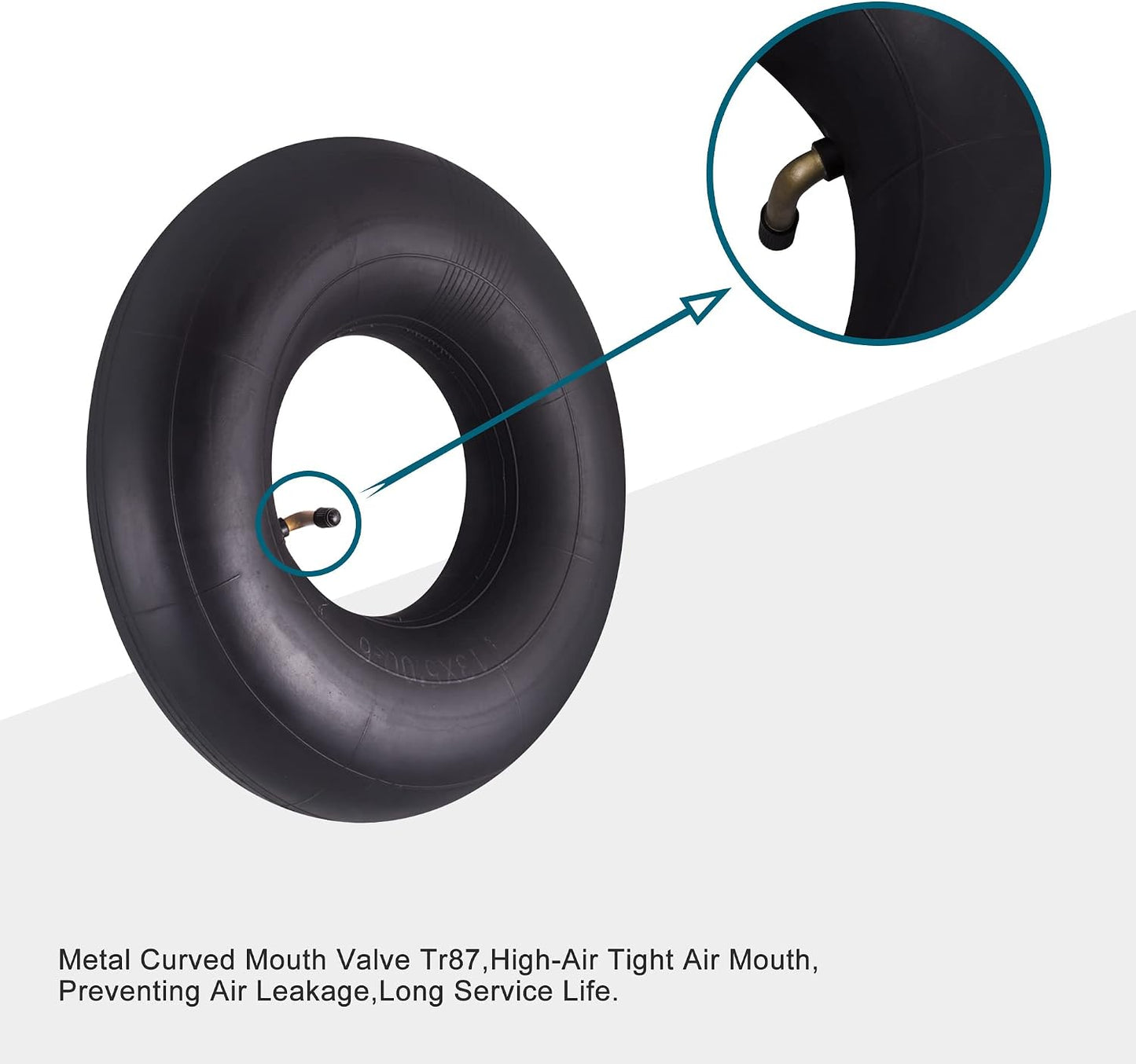 13x5.00-6 Inner Tube with TR87 Bent Valve for Mobility Scooter Lawn Mower
