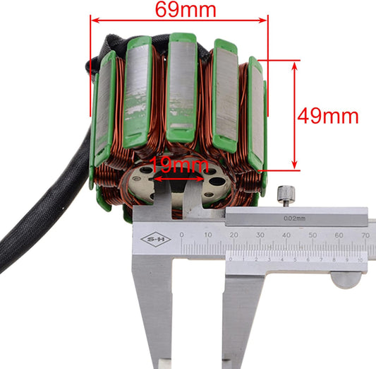 GOOFIT Stator magnéto 18 bobines 3 fils pour générateur d'allumage Yamaha YZF R1 2004-2008