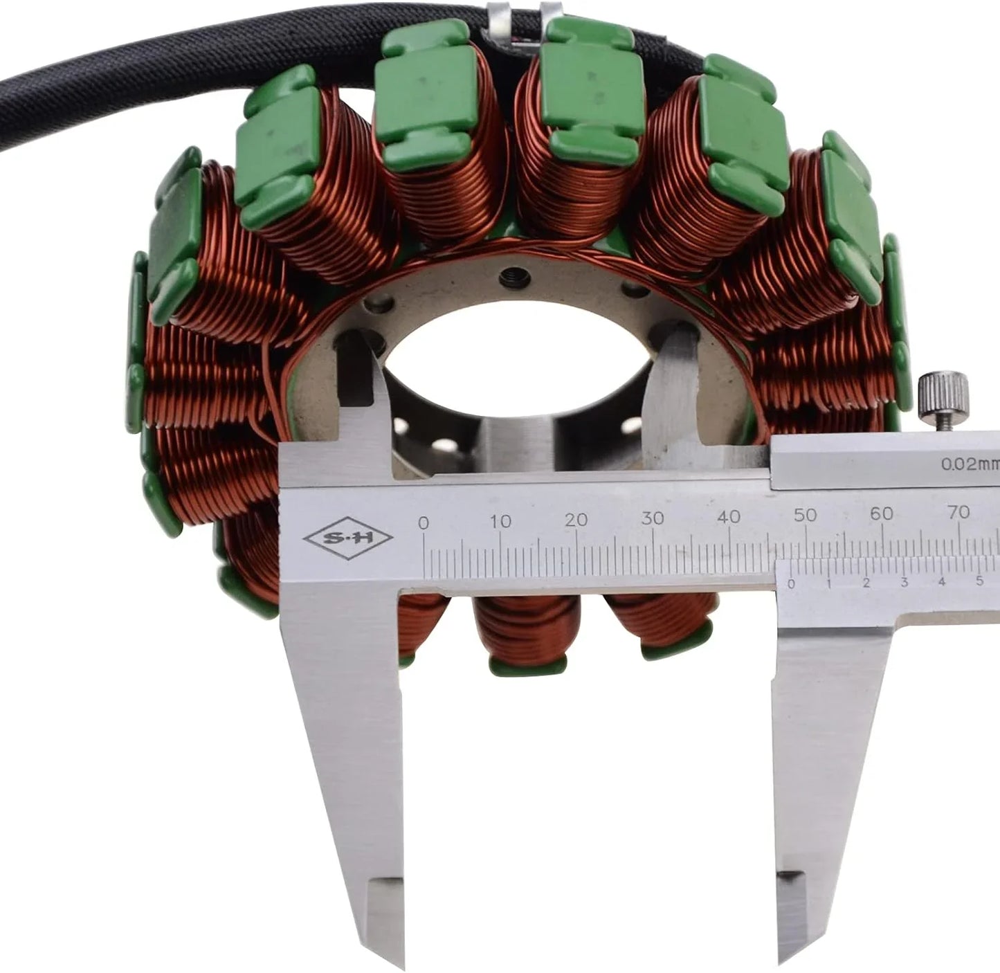 Motorcycle stator coil for Suzuki GSX-R1000 2005-2008 measured with caliper