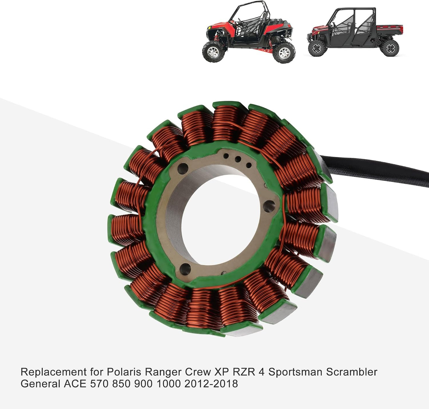 GOOFIT 18 Coil Stator for Polaris Ranger RZR Sportsman 570-1000 2012-2018 Magneto