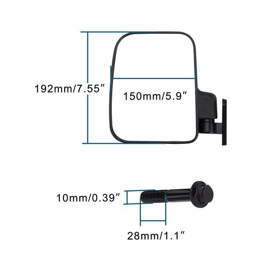 Side View Mirrors for 2018 Polaris RANGER XP 1000