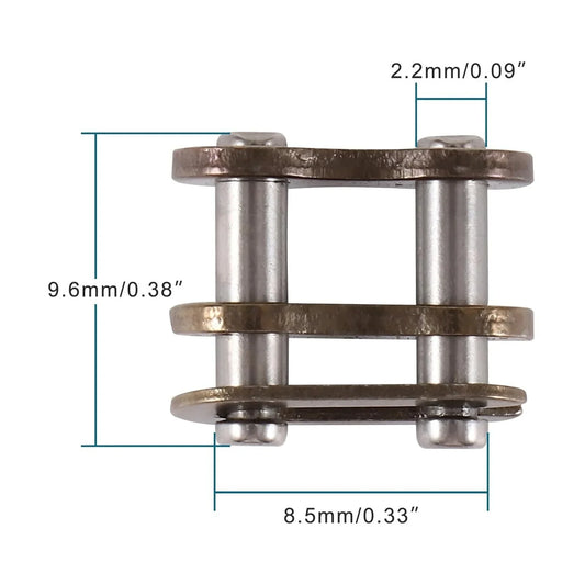 25H Chain Master Link for 2-Stroke 43cc 47cc 49cc Pocket Bike, Mini Dirt Bike, & ATV - goofitmoto