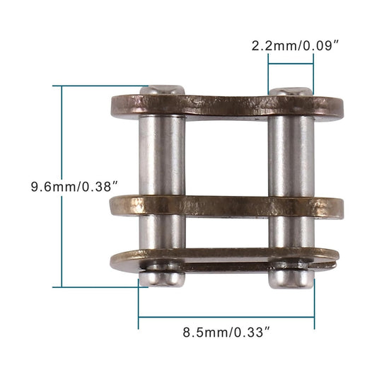GOOFIT 25H Chain Master Link Connectors Chain Link Roller Chain Connecting Links Replacement for 43cc 47cc 49cc 2-Stroke ATV Quad Pit Dirt Super Beach Pocket Mini Bike Universal