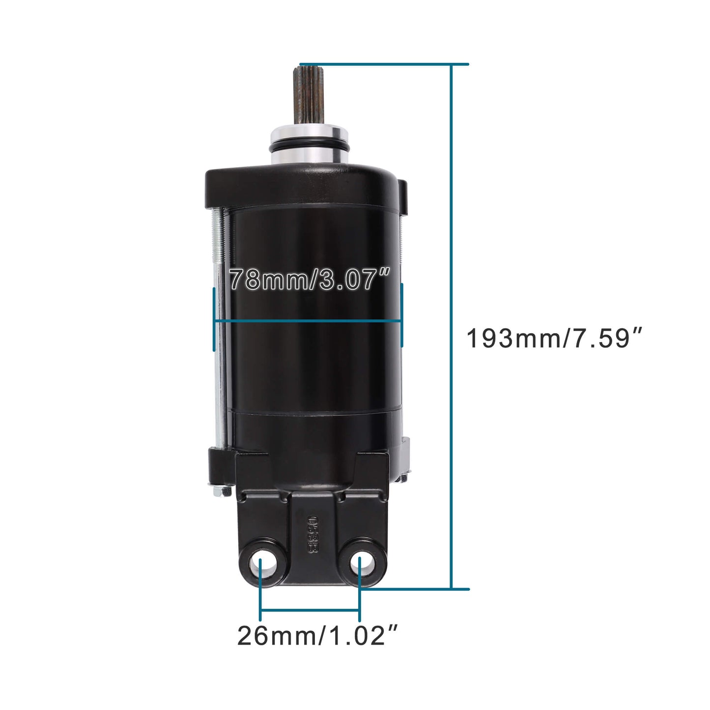 GOOFIT Starter Motor Replacement for WaveRunner Deluxe VX1100 2005-2015 6D3-81800-00-00