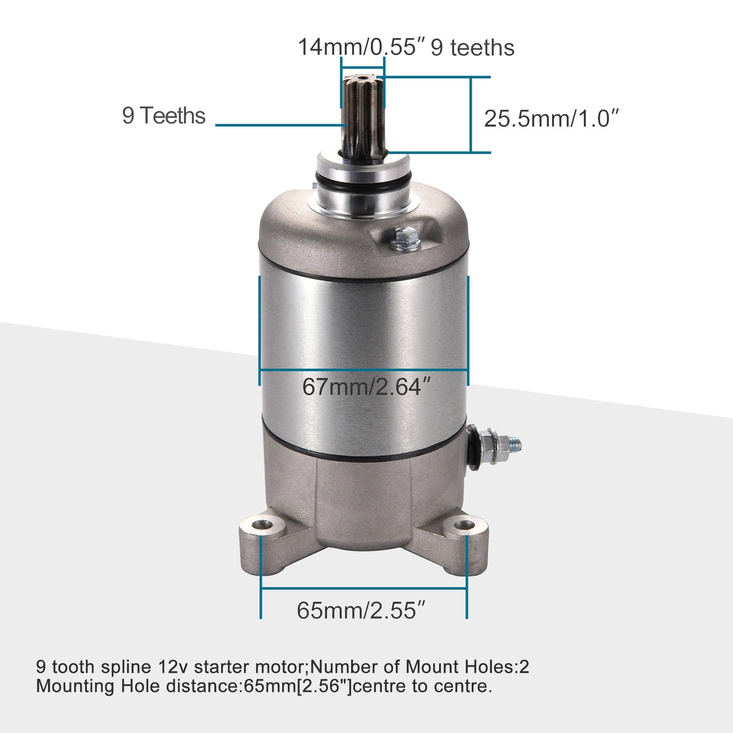 GOOFIT Starter Motor for Kazuma Jaguar 500 500CC Motorcycle ATV UTV Scooter