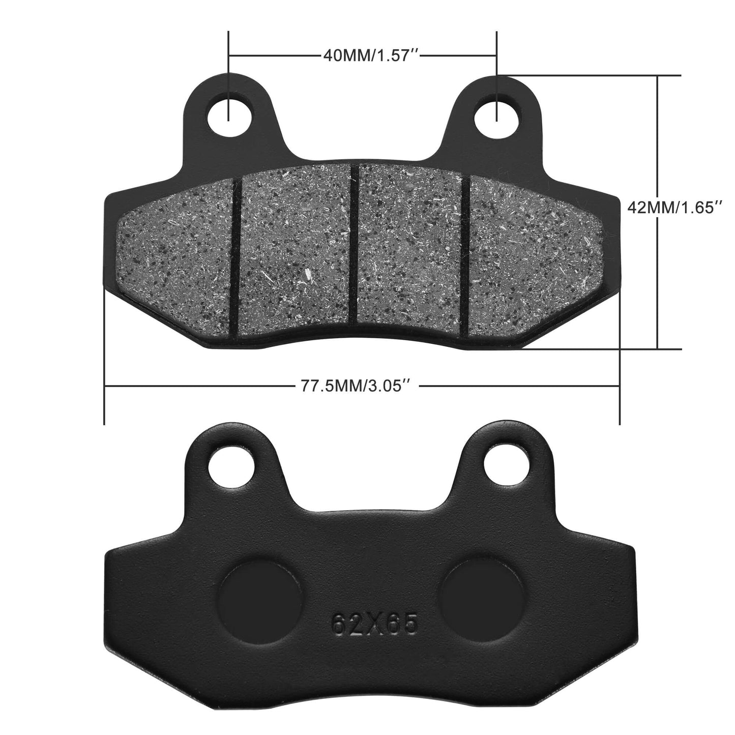 GOOFIT Scooter Brake Pads Brakes for 150cc 200cc 250cc ATV Dirt Bike Pit Bike Go Kart