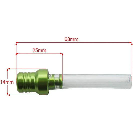 Green Short Gas Tank Breather Hose - One-Way Vent Tube for Motocross, Dirt Bike, ATV - goofitmoto