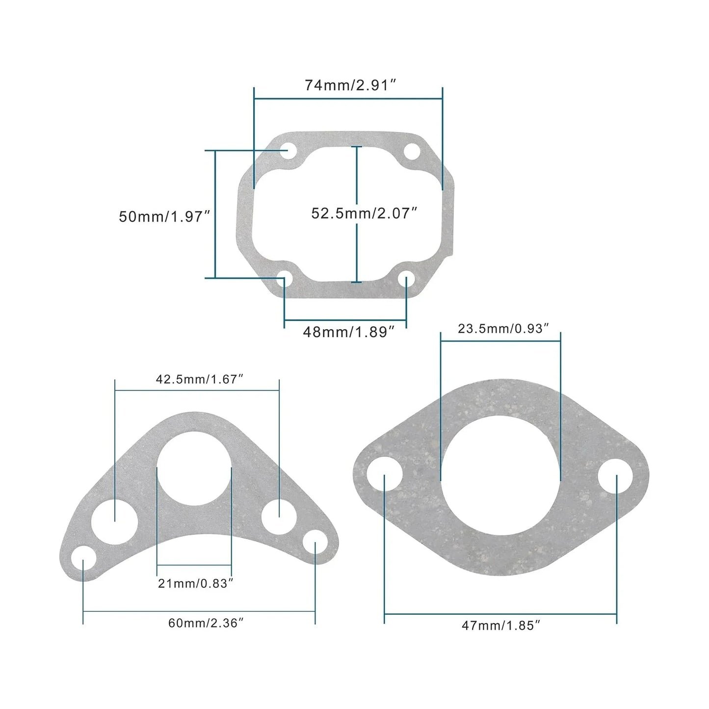 52.4mm Cylinder Head Gasket Set for 110cc 125cc 4-Stroke Engine - Pit Dirt Bike ATV - goofitmoto