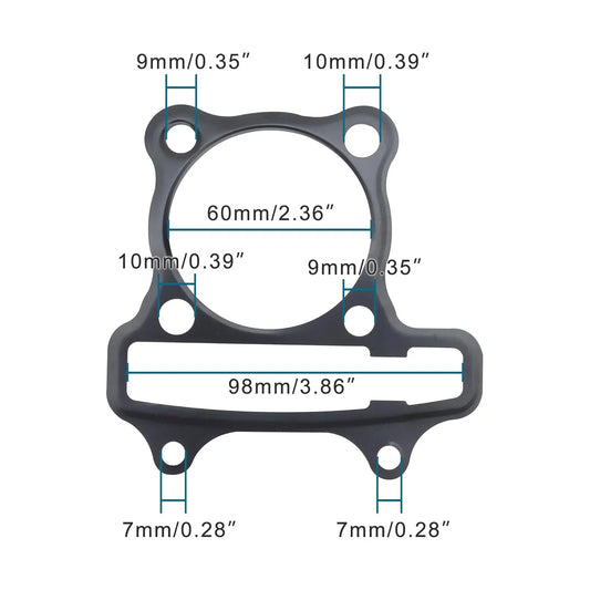 57.4mm Cylinder Head Gasket Set for GY6 150cc 4-Stroke Scooter ATV Go Kart - goofitmoto