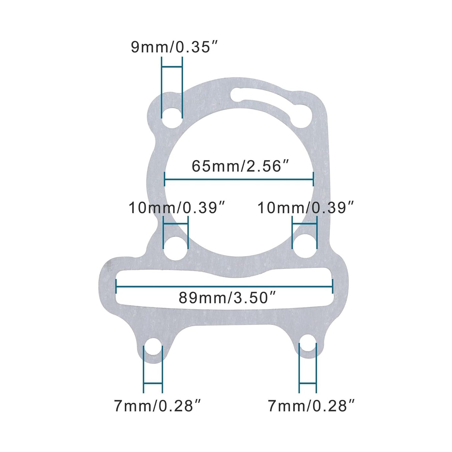 GOOFIT 57.4mm Cylinder Gasket Set for GY6 150cc ATV Go Kart Moped Scooter