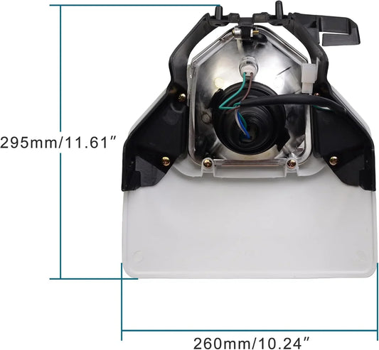 Headlamp for Off-Road Dirt Pit Bike (White) - goofitmoto