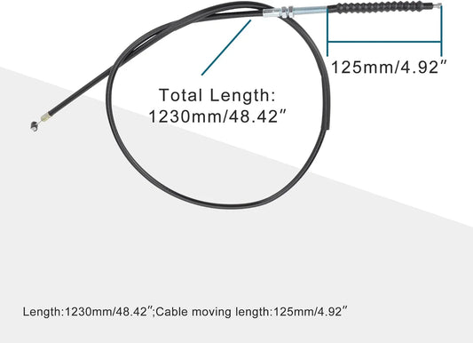 48.43" Clutch Cable for 200cc & 250cc Water-Cooled ATVs | 1230mm Heavy-Duty Pull - goofitmoto