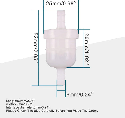 Magnetic Fuel Filter for Chinese 50cc–250cc ATV Go Kart Dirt Bike Scooter - goofitmoto