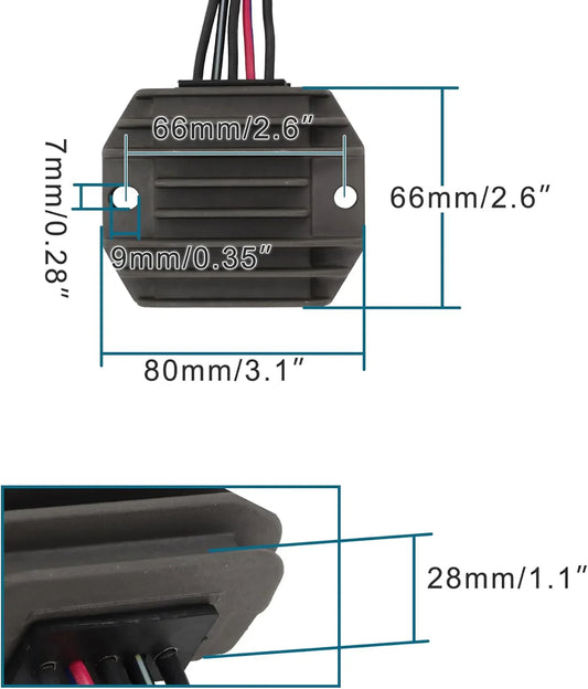 Voltage Regulator Rectifier for Suzuki GS500, GS500E, GS500F, GSF400 Bandit | OEM 32800-33C01 - goofitmoto