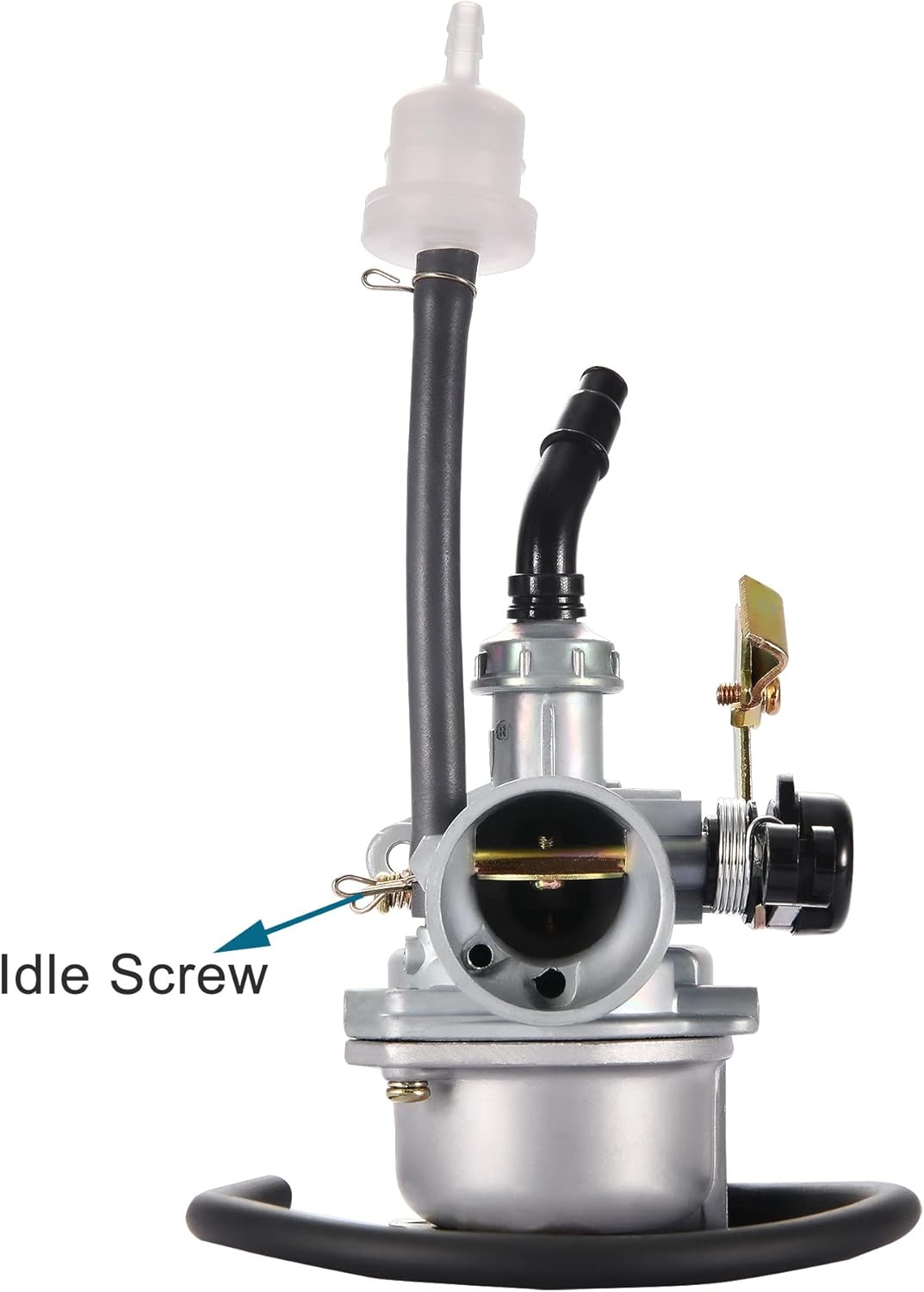 GOOFIT PZ19 19mm Carburetor Carb with Cable Choke for 50cc 70cc 90cc 110cc 125cc ATV Moped Quad Dirt Bike Go Kart Scooter