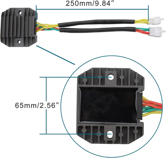 Voltage Regulator Rectifier for Kawasaki Ninja ZX-6R, ZX636, ZX6RR (2005-2006) - goofitmoto