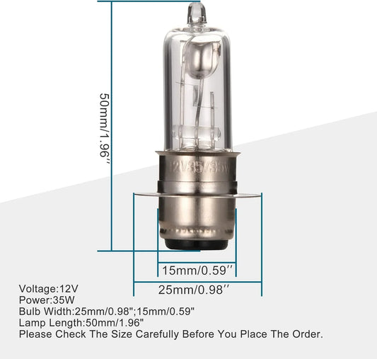 Halogen Headlight Bulb 12V 35/35W for Motorcycle, Scooter, ATV & Go Kart - goofitmoto