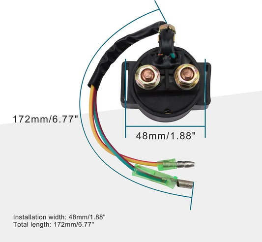 Starter Solenoid Relay for Honda TRX300EX, TRX400EX, TRX350 Fourtrax, ATC250SX - goofitmoto