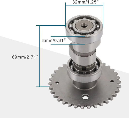 GY6 50cc-100cc High Performance Racing Camshaft for 139QMB Engine - goofitmoto