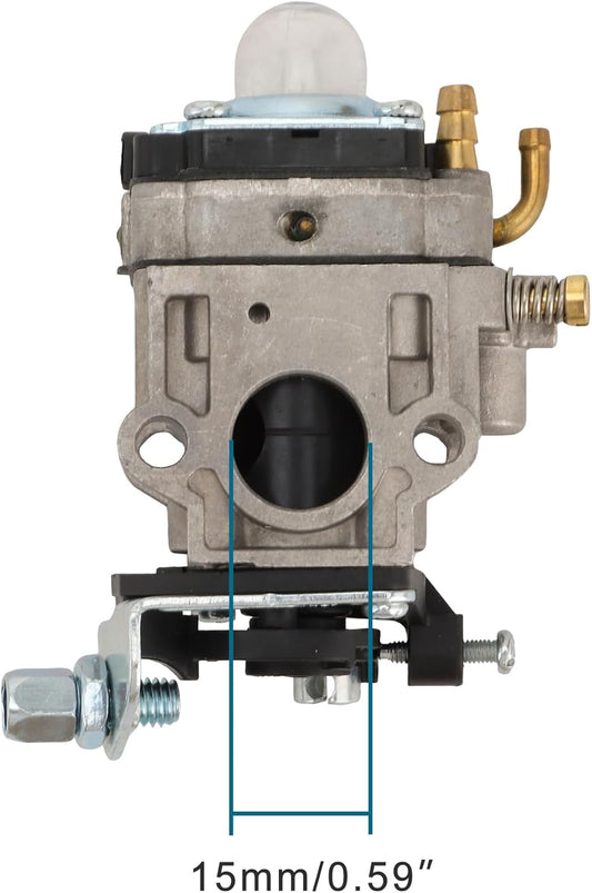 Carburetor Rebuild Kit 15mm for 43cc 47cc 49cc 2-Stroke Mini ATV & Gas Scooter