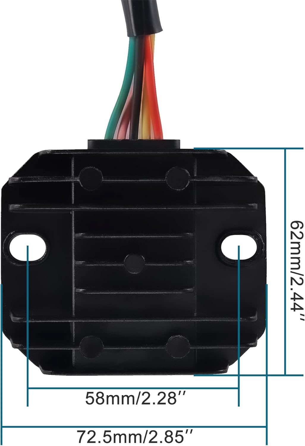 GOOFIT 12V 5-Wire Regulator Rectifier for 125cc 150cc 200cc 250cc ATV Dirt Bike Go Kart