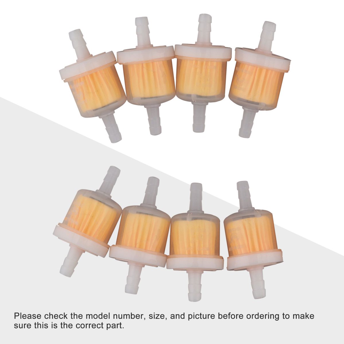 1/4" 6mm Fuel Filter Pack of 8 for 50cc-150cc ATV Dirt Bike Scooter