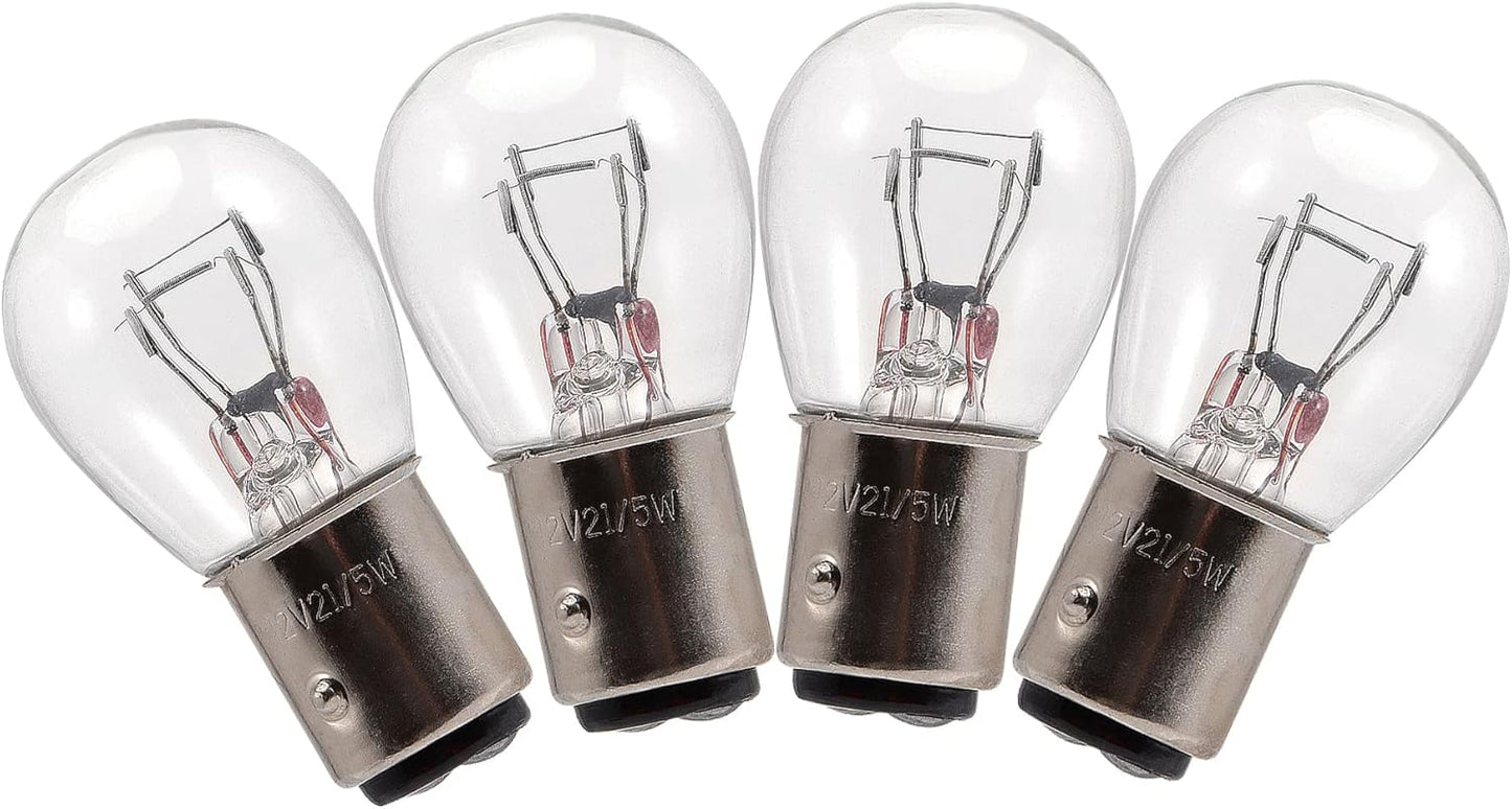 GOOFIT 12v 5w 21w/5w Tail Brake Light Bulb Replacement for Moped Scooter ATV Quad Go Kart Dirt Bike Motorcycle