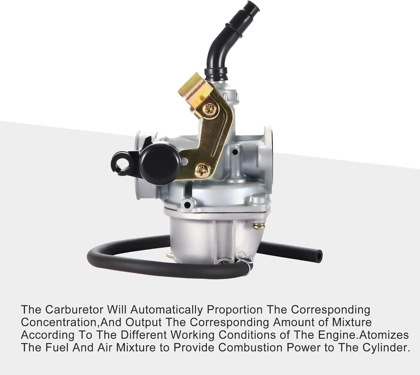 Carburetor PZ19 19mm Cable Choke & 35mm Air Filter Kit for 50cc–125cc ATV, Dirt Bike, Quad