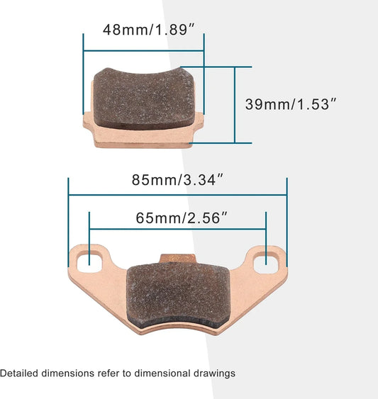 Brake Pad for 50cc–250cc ATV Dirt Bike Quad (65mm Hole Distance) - goofitmoto