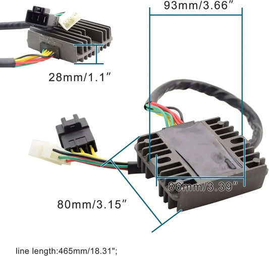 Voltage Regulator Rectifier for Honda CBR 600 F4i, CBR 929RR, & CB 900 F | 31600-MCJ-641 - goofitmoto