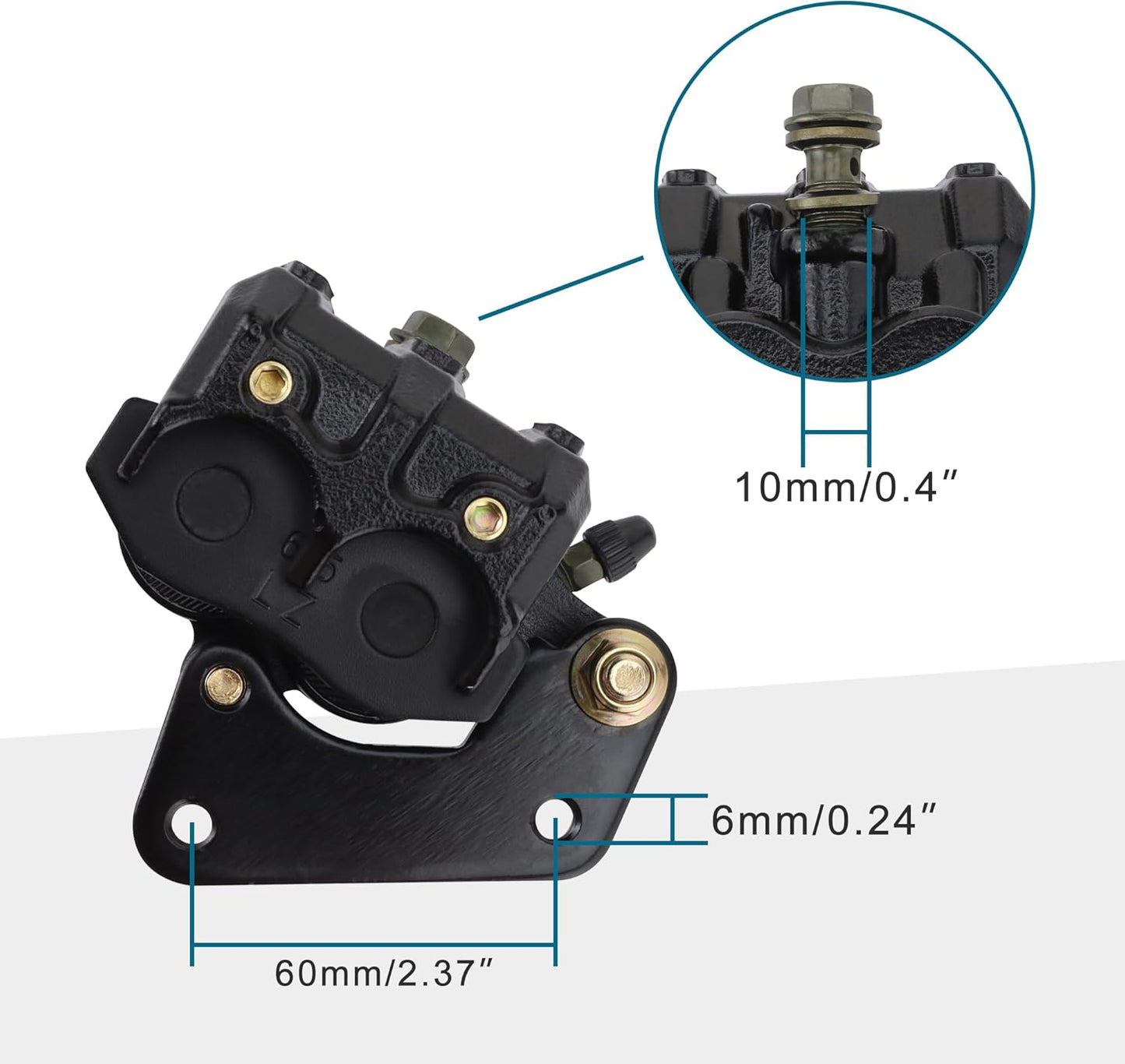 GOOFIT Motorcycle Disc Brake Caliper Brake Replacement for 50cc 70cc 90cc 110cc 125cc 150cc Engine HAOJUE SUZUKI HJ125K-A EN125 Dirt Pit Bike