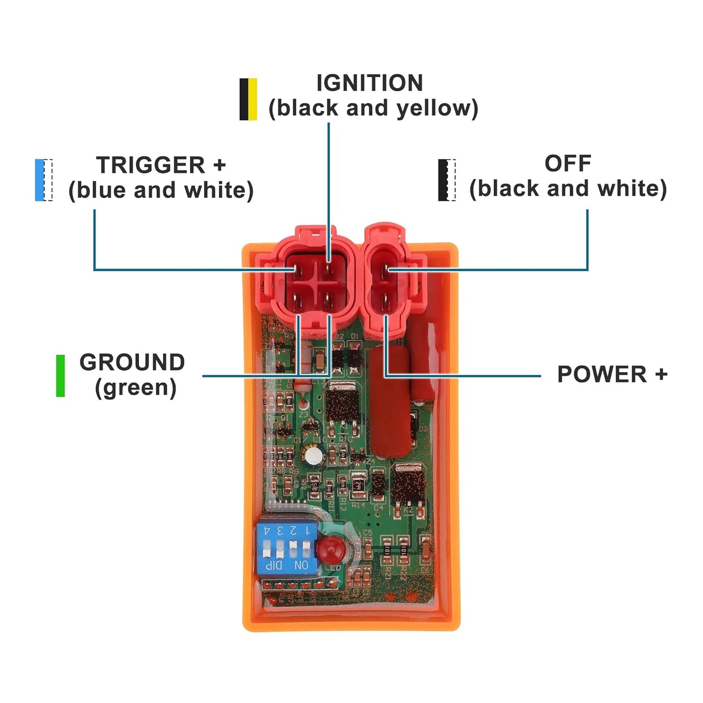 GOOFIT 6 Pin DC CDI Box Replacement for Gy6 50cc 125cc 150cc 200cc 250cc Engine ATV Pit Dirt Bike Go Kart Motorcycle