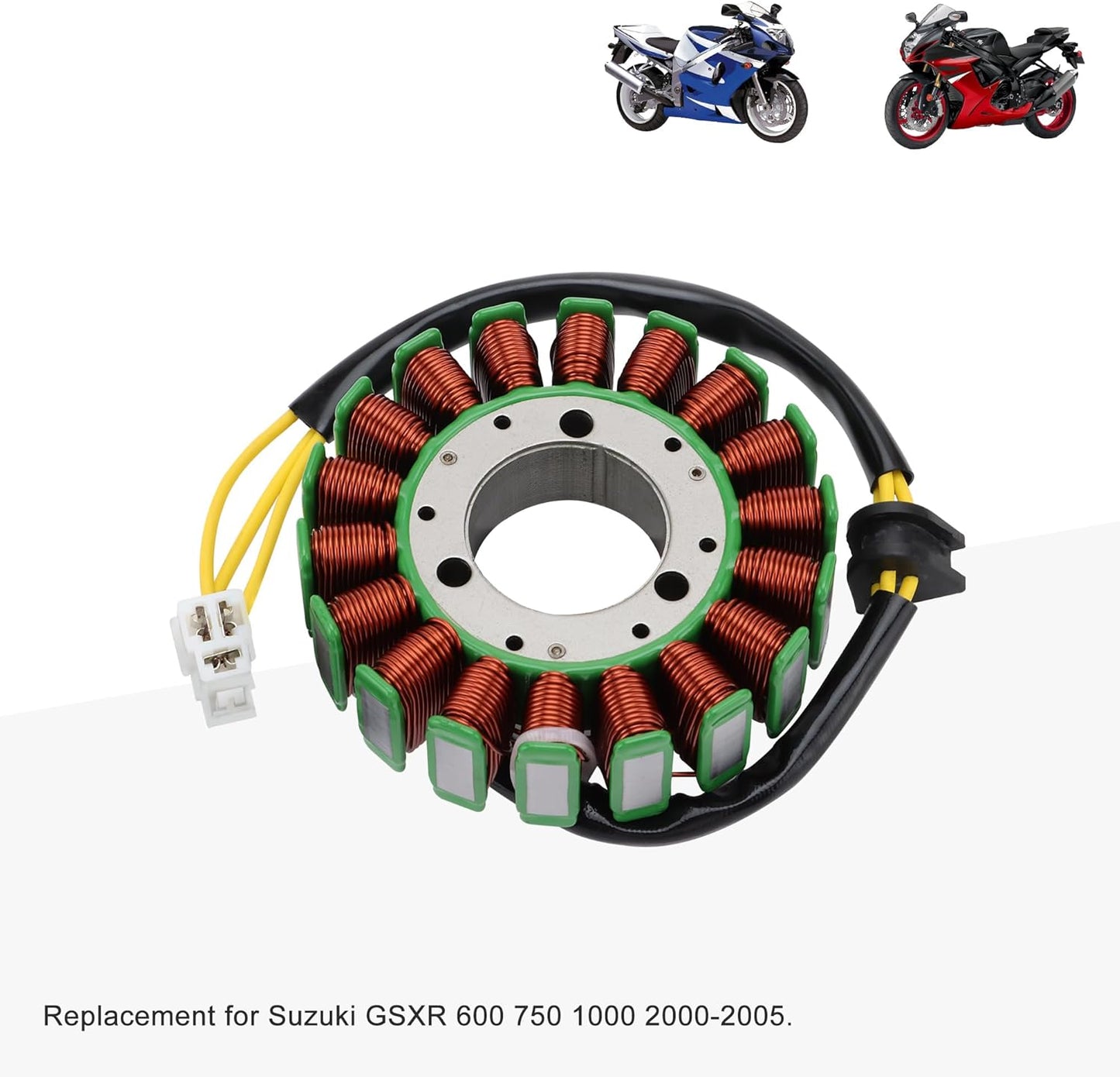 GOOFIT 18 Coil Stator Magneto for Suzuki GSXR 600 750 1000 2000–2005
