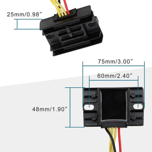 Voltage Regulator Rectifier for Suzuki DRZ400, DRZ400S, DRZ400SM & Kawasaki KLX400 - goofitmoto