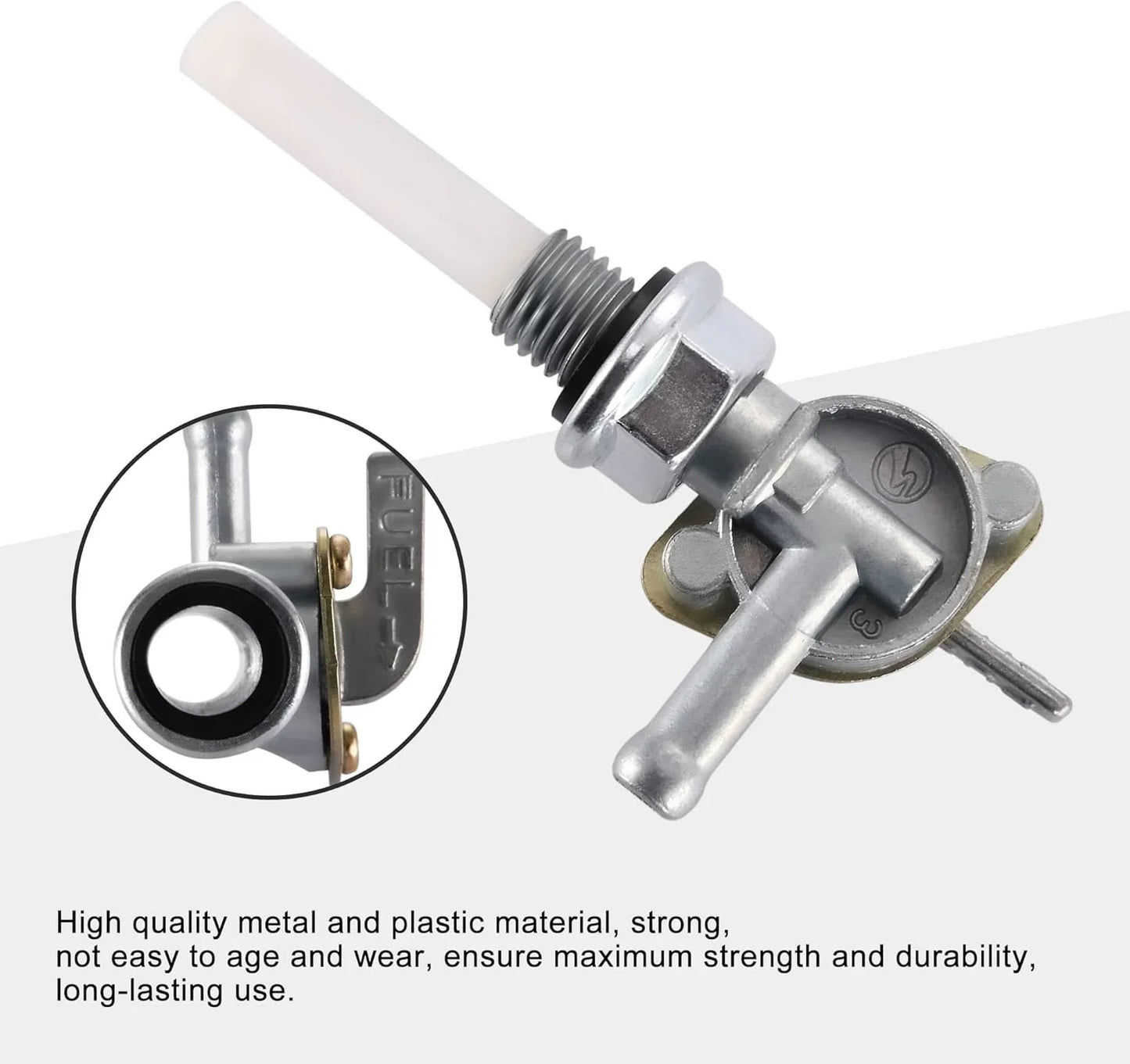 10mm Fuel Petcock Valve On/Off for 50cc–150cc ATV Dirt Bike Go Kart Quad - goofitmoto