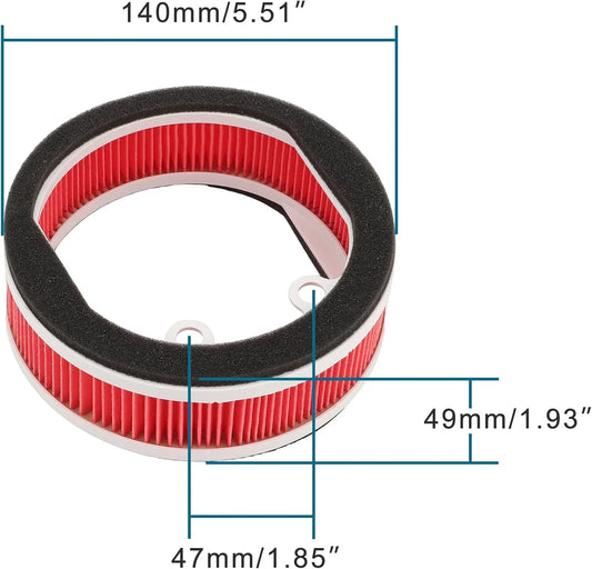 Air Filter Cleaner Element for SMAX155 HW125 HW150 XENTER Majesty-S125 XC125R - goofitmoto