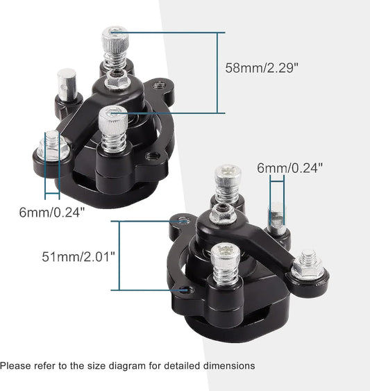 Front and Rear Disc Brake Caliper Set for 43cc 47cc 49cc 50cc 2-Stroke Pocket Bikes - goofitmoto