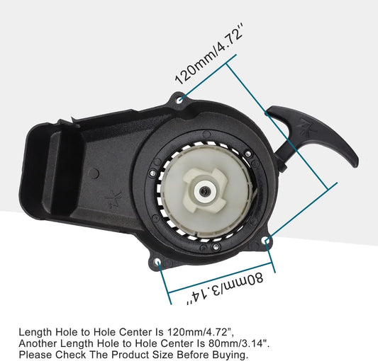 Aluminum Recoil Pull Starter for 47cc 49cc 2-Stroke Mini Pocket Dirt Bike - goofitmoto