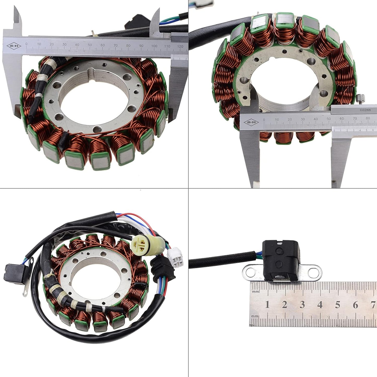 GOOFIT 18 Coil 7 Wire Stator Magneto for Yamaha YFM350 2002–2004