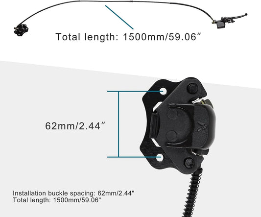 Front Hydraulic Brake Assembly with 59" Hose for 50cc-250cc TaoTao Sunl ATV Quad - goofitmoto