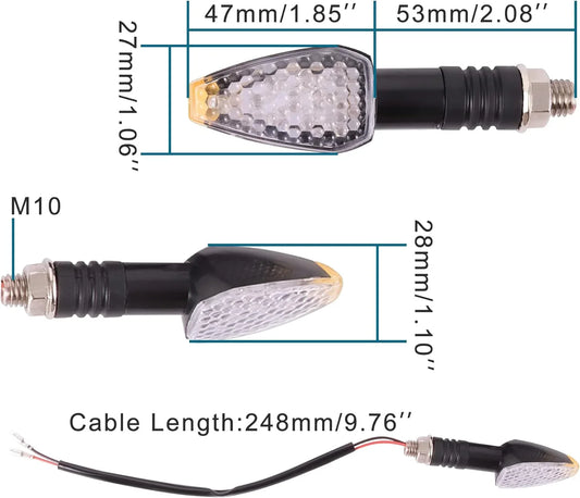 Universal Motorcycle LED Turn Signal Indicator 12V (2 Pack) - goofitmoto