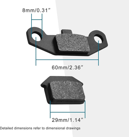 Brake Pad for 50cc–150cc GPX SSR Coolster ATV Pit Dirt Bike - goofitmoto