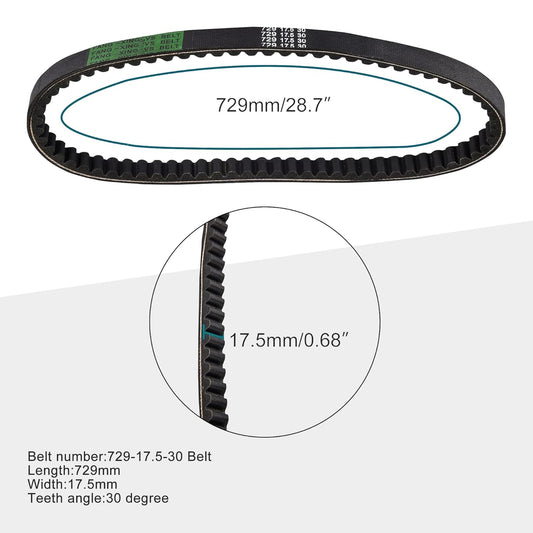 Drive Belt 729-17.5-30 for GY6 50cc 139QMB Long Case Scooter