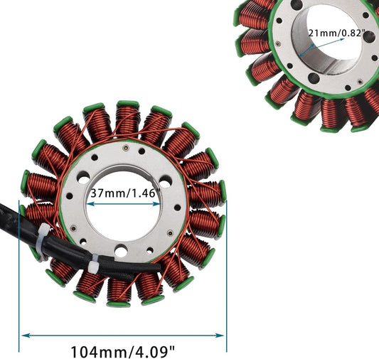 GOOFIT 18 bobines Stator Magnéto pour Suzuki GSXR 600 750 1000 2000-2005