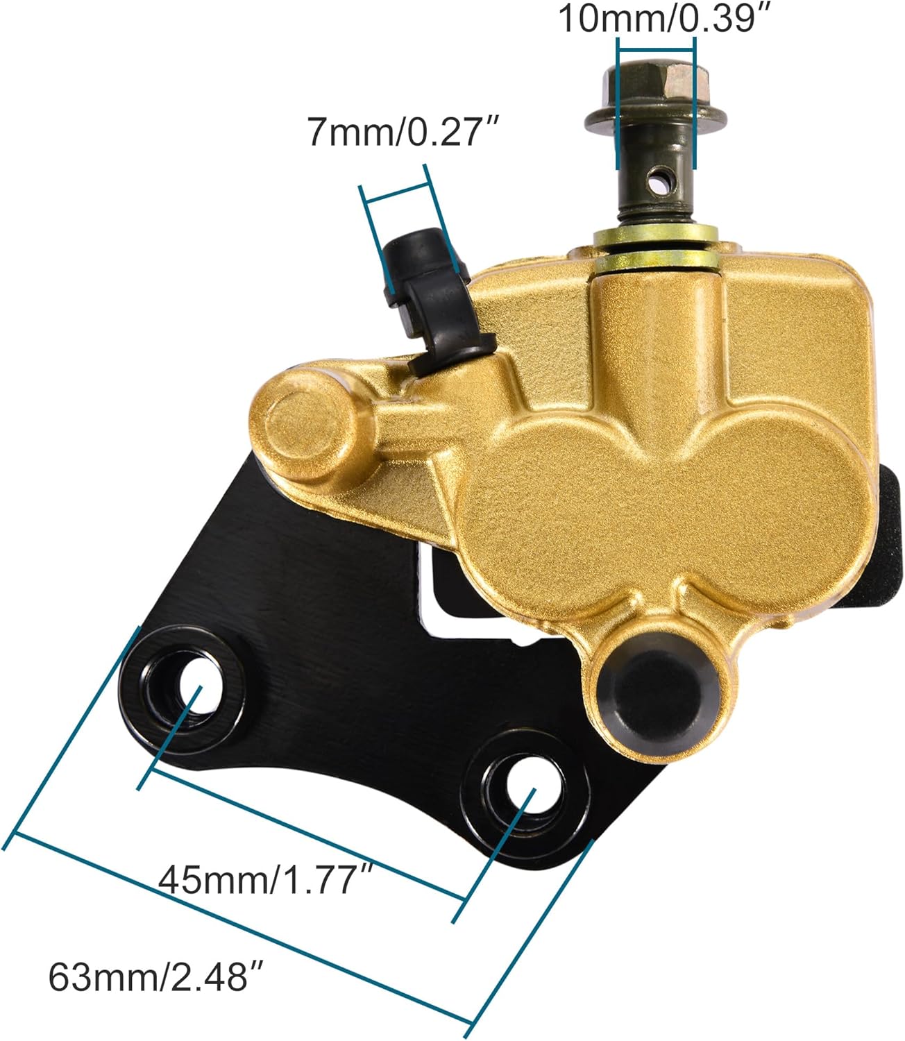 GOOFIT Motorcycle Hydraulic Front Disc Brake Cylinder Brake Caliper Replacement for 90cc 110cc 125cc Dirt Pit Bike ATV Scooters Taotao SSR SDG Lifan