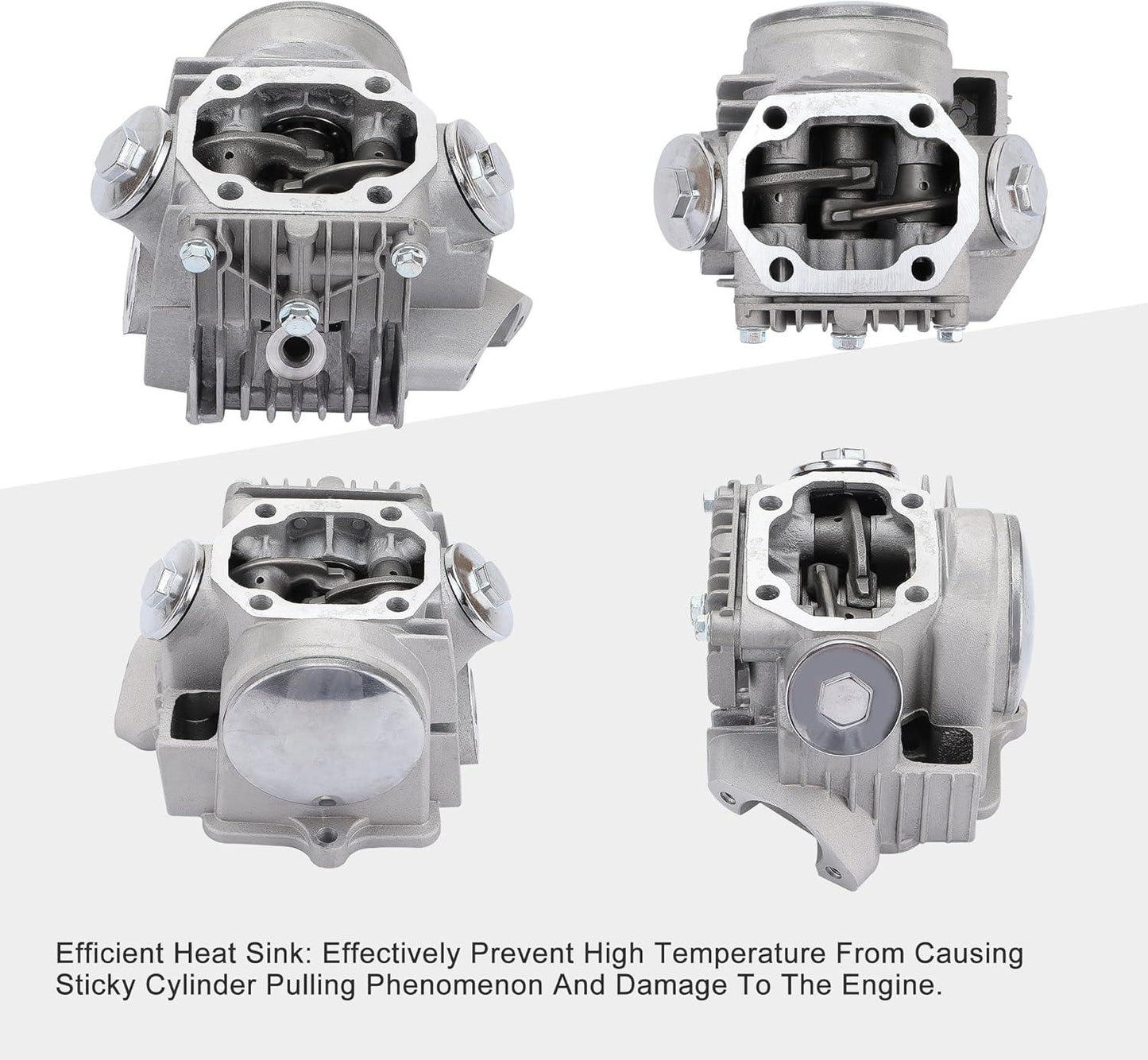 47mm Completed Cylinder Head Assembly for 4-Stroke 70cc Engine ATV Go Kart Dirt Bike - goofitmoto