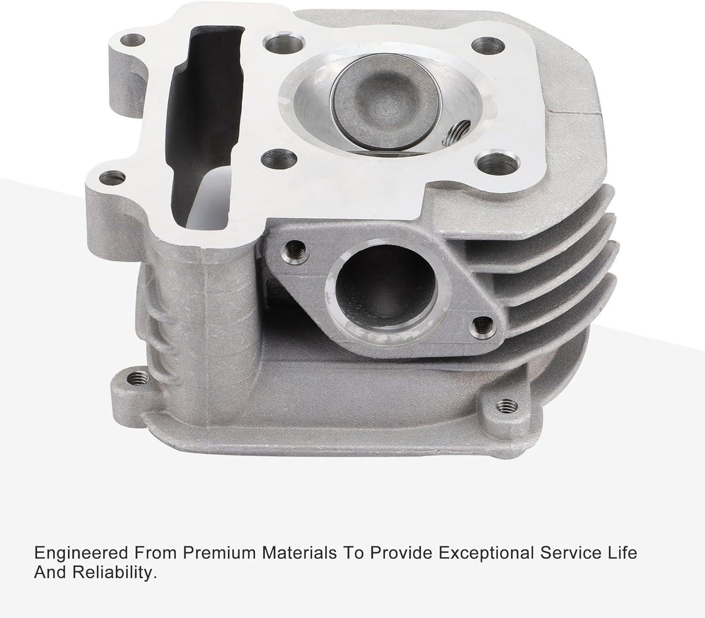 57.4mm Cylinder Head Assembly with Gaskets & Spark Plug for 4-Stroke GY6 150cc 152QMI 157QMJ Engine - goofitmoto